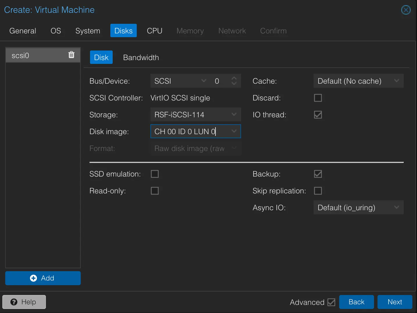 iscsi-createvm-disk