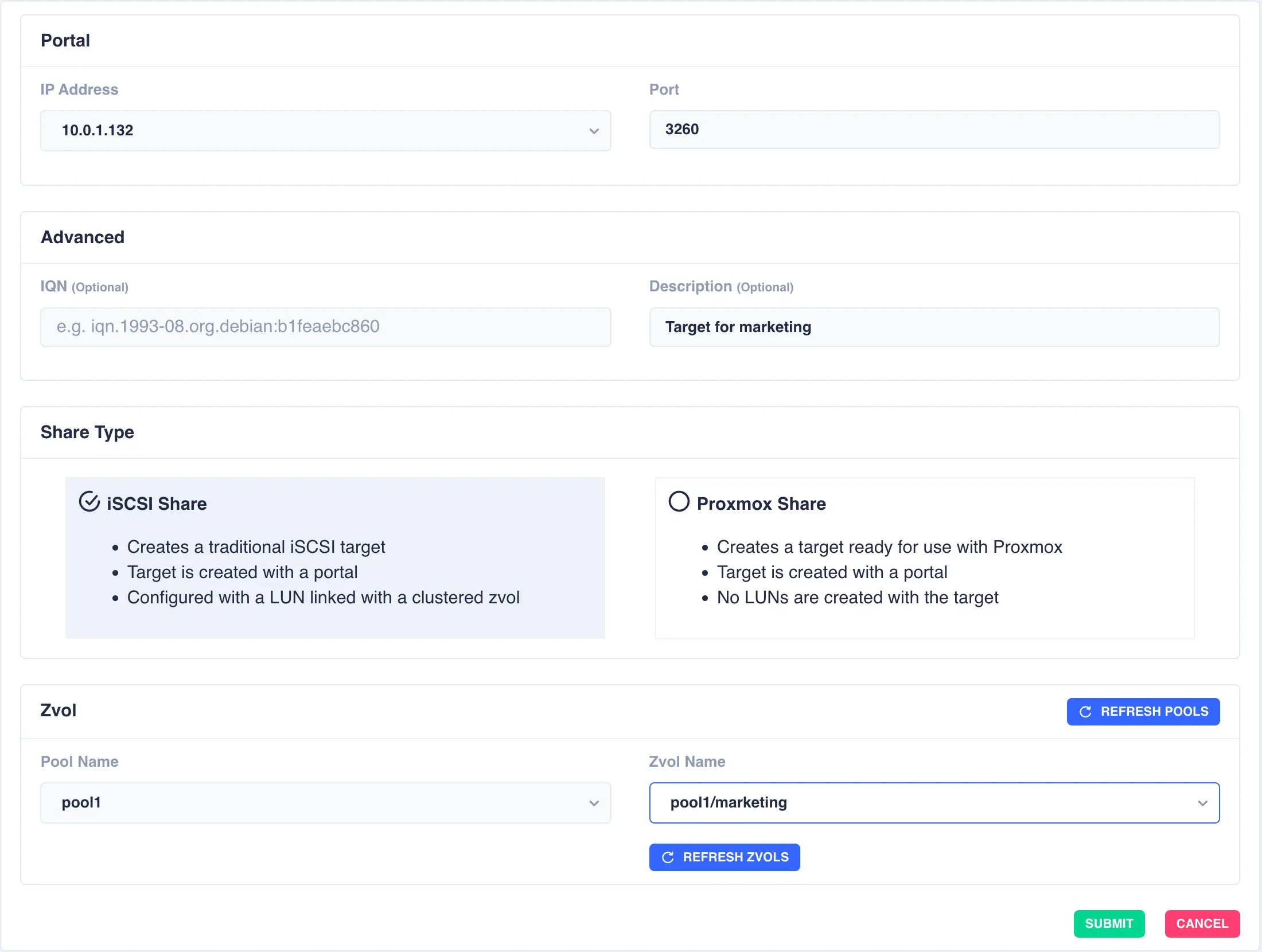 iscsi-create-iscsi-share