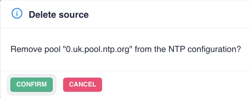 NTP Delete Source