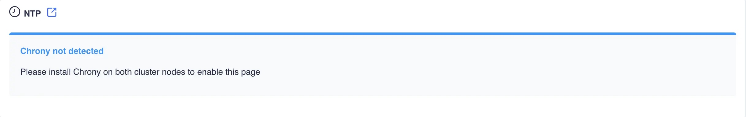 NTP Not Installed
