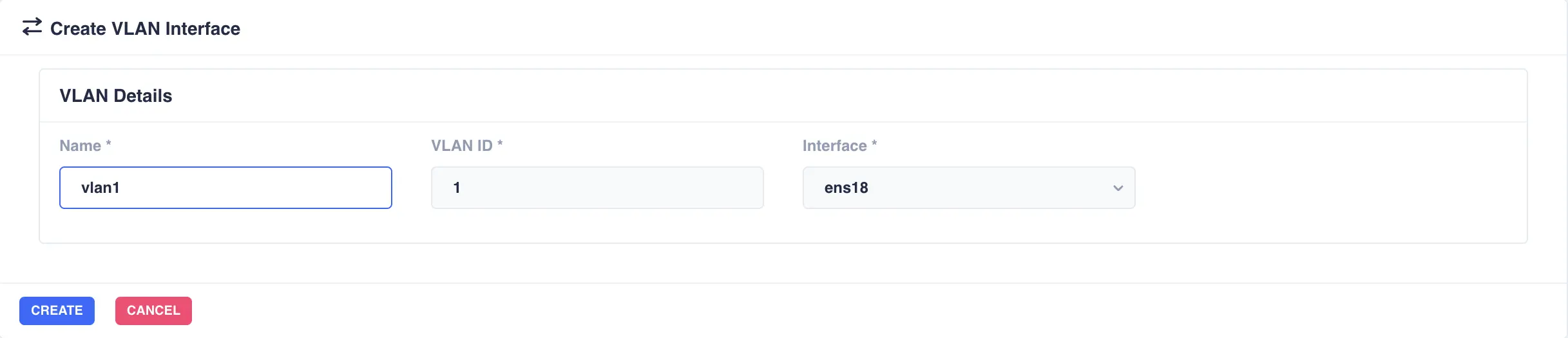 Create VLAN